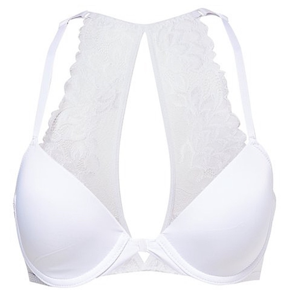 Rene Rofe White Lace Botanical Daydream Bra 36B